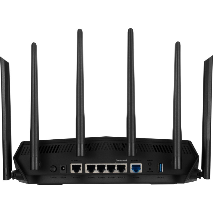 Рутер ASUS TUF Gaming AX6000 Dual Band WiFi6 Router 802.11ax Dual 2.5G Port Mobile Game Mode Mesh WiFi support Gaming Port - 90IG07X0-MU9C00