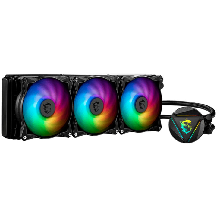 Водно охлаждане за процесор MSI MAG CORELIQUID 360R V2 WHITE Liquid Cooler, 3x 120mm ARGB 2000rpm PWM Fans, Intel LGA 1700 AMD AM5