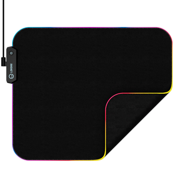 Геймърски пад Lorgar Steller 913, High-speed surface, anti-slip rubber base, RGB backlight, USB connection, Lorgar WP Gameware support, size: 360mm x 300mm x 3mm - LRG-GMP913