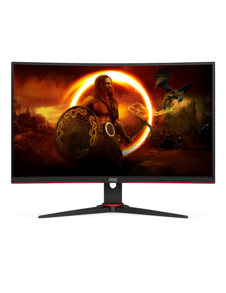 Монитор AOC C27G2E/BK, 27" Curved 1500R VA WLED, 1920x1080, 165Hz, 4ms GtG, 1ms MPRT, 250cd m/2, 4000:1, DCR 80M:1, Adaptive Sync, FlickerFree, Low Blue Light, Tilt, D-SUB, 2xHDMI, DP