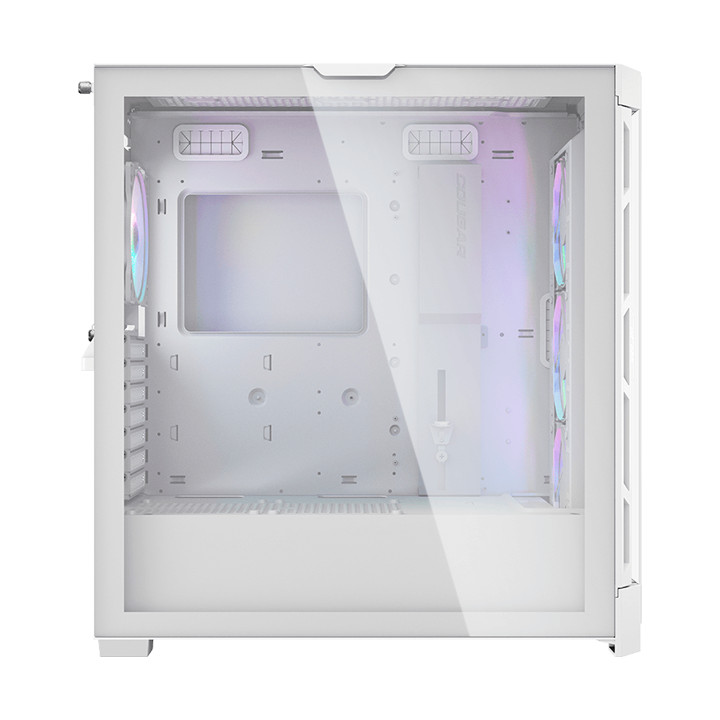 Кутия за компютър Cougar DUOFACE PRO RGB White, Mid-Tower, Tempered Glass + Airflow front panels, 4x 120mm ARGB fans - CG385AD100002