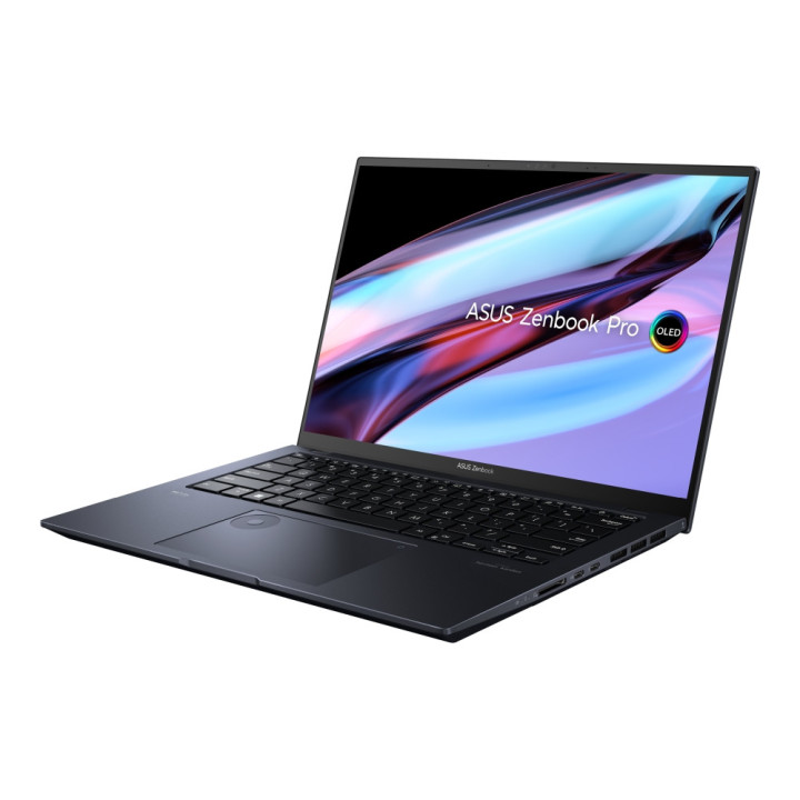 Лаптоп Asus Zenbook Pro OLED UX6404VV-OLED-P941X, Intel I9-13900H, 14.5" OLED WQXGA+ 16:10, 32GB DDR5 RAM, 1TB SSD, RTX 4060 8GB GDDR6, DIALPAD, Win11 Pro, Bag, Tech Black - 90NB11J1-M00350
