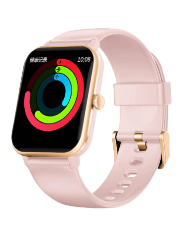 Смарт часовник Blackview R3Max, 1.69" HD LCD 240x280, 230mAh Battery, 24-hour SpO2 Detection + Heart Rate Monitoring, Calls and SMS notification, Pink - BVR3MAX-P