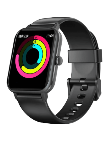 Смарт часовник Blackview R3Max, 1.69" HD LCD 240x280, 230mAh Battery, 24-hour SpO2 Detection + Heart Rate Monitoring, Calls and SMS notification, Black - BVR3MAX-B