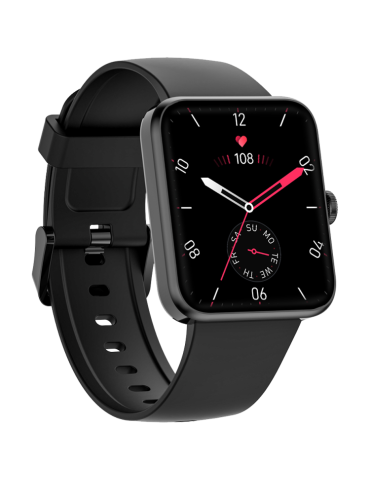 Смарт часовник Blackview W10E, 1.52" IPS HD LCD 240x280, 205mAh Battery, 24-hour SpO2 Detection + Heart Rate Monitoring, Calls and SMS notification, Black - BVW10E-B