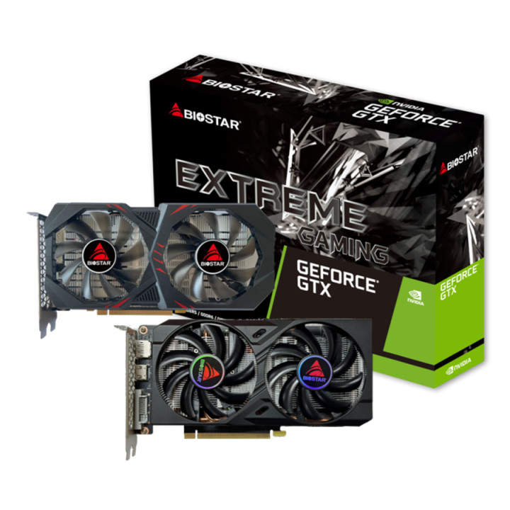 Видео карта BIOSTAR GeForce GTX 1660 TI, 6GB, GDDR6, 192 bit, DVI, DP, HDMI - VN1666TF69