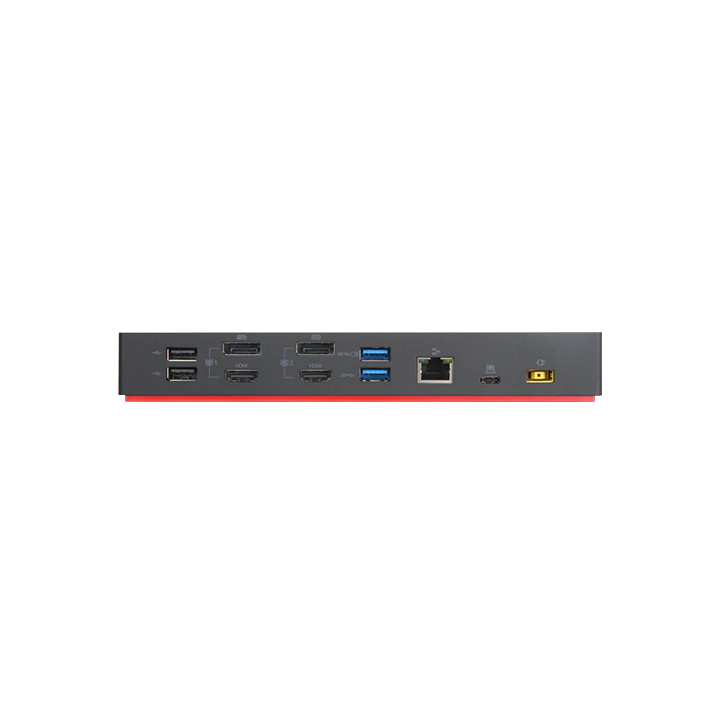 Докинг станция Lenovo ThinkPad Hybrid USB-C, от USB C към 1x USB C, 5x USB A, 2x DisplayPort, 2x HDMI, 1x RJ45, 1x AUX- 40AF0135EU