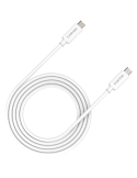 Кабел Canyon UC-42, U4-CC-5A2M-E, USB4 TYPE-C to TYPE-C cable assembly 20G 2m 5A 240W(ERP) with E-MARK, CE, ROHS, white - CNS-USBC42W