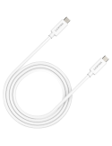 Кабел Canyon UC-44, U4-CC-5A1M-E, USB4 TYPE-C to TYPE-C cable assembly 40G 1m 5A 240W(ERP) with E-MARK, CE, ROHS, white - CNS-USBC44W