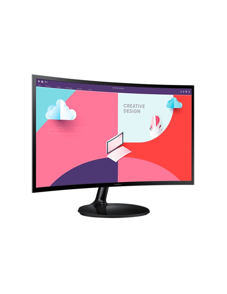 Монитор Samsung S24C360 24" Curved VA LED, 1800R, 60hz, 4 ms GTG, FHD, Eye Saver Mode, Freesync, Mega DCR, D-Sub, HDMI, Headphone Jack, Black - LS24C360EAUXEN