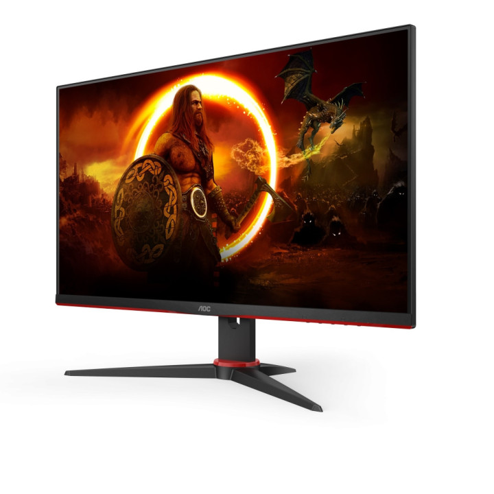 Монитор AOC 24G2SPAE/BK, 23.8" IPS WLED, 1920x1080 165Hz, 4ms GtG, 1ms MPRT, DCR 80M:1, AdaptiveSync, Low Blue Mode, 2Wx2, Tilt, D-SUB, HDMI, DP