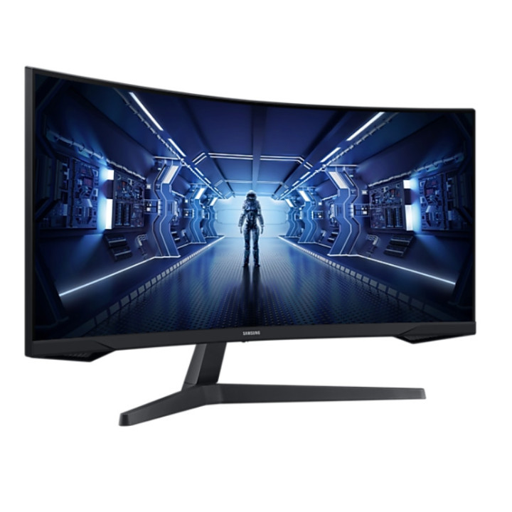Монитор Samsung LC34G55T, 34" CURVED VA, 1000R, 165Hz, 1ms, 21:9, 3440x1440, HDR10, Mega DCR, Eye Saver, FreeSync Premium, Black Equalizer, Low Input Lag, DP, HDMI, Headphone, Black - LC34G55TWWPXEN