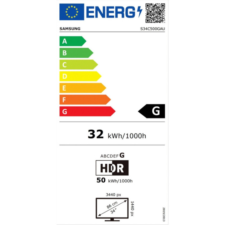 Монитор Samsung 34S50GC, 34" VA, 100 Hz, 5ms GTG, 3440x1440, HDR 10, AMD FreeSync, PBP, Eye Saver, DP, HDMI, Headphone Jack, Black - LS34C500GAUXEN