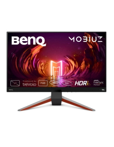 Монитор BenQ MOBIUZ EX270M, 27" IPS FHD, 1ms, 240Hz, FreeSync Premiun, HDMI, DP, USB Hub, treVolo 2.5Wx2, 5W woofer, Eye-care, Silver - 9H.LLALJ.LBE