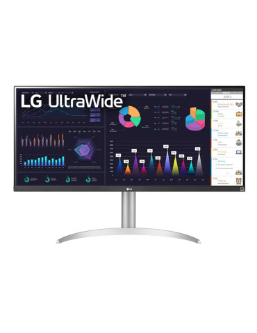 Монитор LG 34WQ650-W, 34" UltraWide AG, IPS, 5ms, 1ms MBR, 1000:1, 400 cd/m2, sRGB over 99% , Radeon FreeSync, 75Hz, HDMI, DP, USB Type-C, Reader Mode, Black
