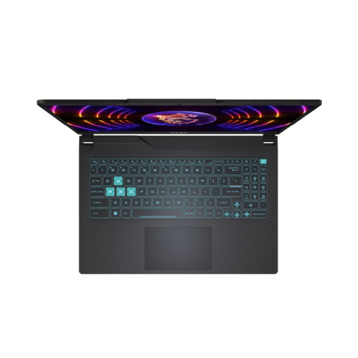 Лаптоп MSI Cyborg 15 A12VE, Intel i5-12450H, 15.6" FHD 144Hz IPS, 16GB DDR5 RAM, 512GB SSD Single Backlit Keyboard (Blue), Nvidia RTX 4050 GDDR6 6GB, No O - 9S7-15K111-026