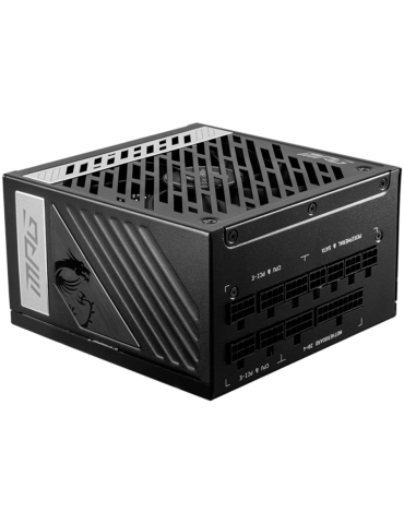 Захранване MSI MPG A1000G, 1000W, 80 Plus Gold, ATX Form Factor, 100~240 Vac Input Voltage, 50Hz ~ 60Hz Input Frequency, 135 mm Fan, 150 x 150 x 86mm, Active PFC, OCP, OVP, OPP, OTP, SCP, UVP, ATX, 2xEPS, 7XPCi-E, 12xSATA, 4xMOLEX, 1xFDD - MPG_A1000G