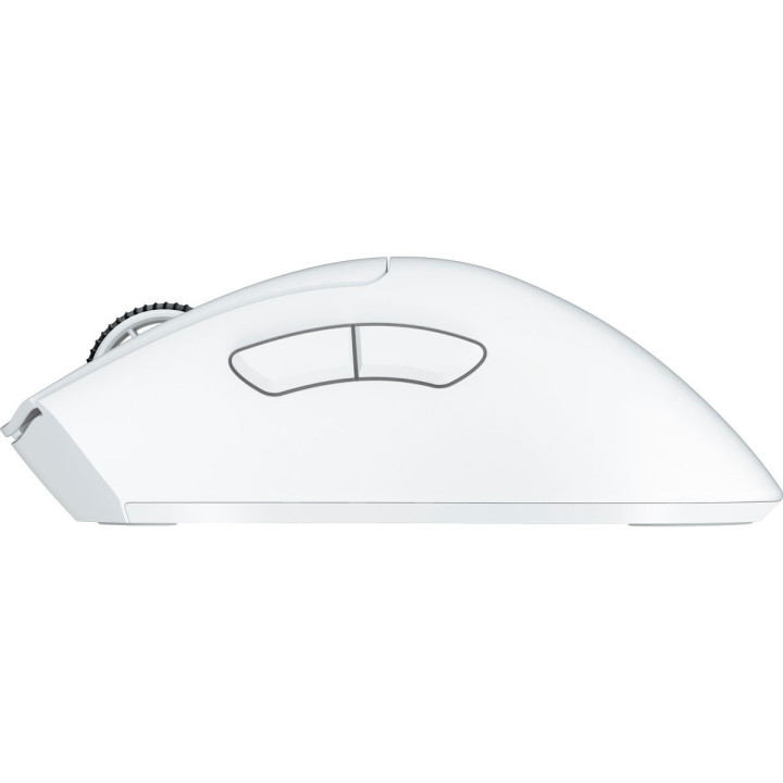 Безжична ергономична геймърска мишка Razer DeathAdder V3 Pro - White Edition, с кабел за презареждане USB Type C, 30000DPI - RZ01-04630200-R3G1
