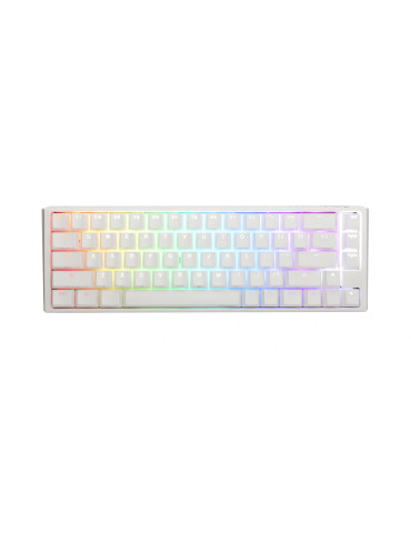 Геймърскa механична клавиатура Ducky One 3 Pure White SF 65%, Hotswap Cherry MX Black, RGB, PBT Keycaps - DKON2167ST-AUSPDPWWWSC1