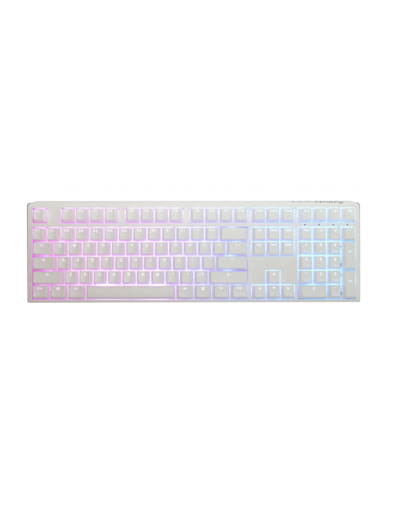 Геймърскa механична клавиатура Ducky One 3 Pure White Full Size Hotswap Cherry MX Brown, RGB, PBT Keycaps - DKON2108ST-BUSPDPWWWSC1