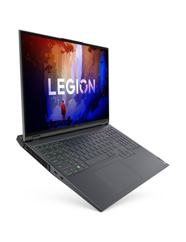 Лаптоп Lenovo LEGION 5 PRO, AMD Ryzen 9 6900HX, 16 '' WQXGA IPS 500nits AG 100% sRGB 165Hz G-SYNC, 32GB RAM, 1TB SSD, NVIDIA GeForce RTX 3070 Ti 8GB GDDR6 - 82RG00BXBM