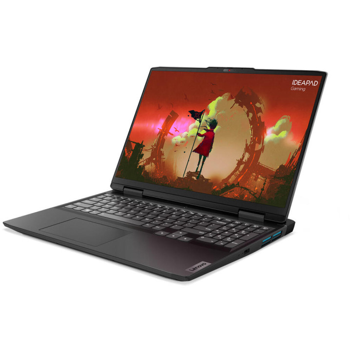 Лаптоп Lenovo IdeaPad GAMING 3, AMD Ryzen 5 6600H, 16" WUXGA  IPS 165Hz, 100% sRGB, FreeSync,  16GB RAM, 512GB SSD, NVIDIA GeForce RTX 3050 Ti 4GB GDDR6 - 82SC0076BM