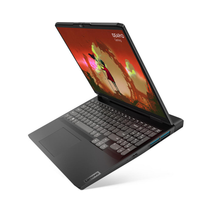 Лаптоп Lenovo IdeaPad GAMING 3, AMD Ryzen 5 6600H, 16" WUXGA  IPS 165Hz, 100% sRGB, FreeSync,  16GB RAM, 512GB SSD, NVIDIA GeForce RTX 3050 Ti 4GB GDDR6 - 82SC0076BM