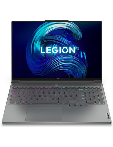 Лаптоп Lenovo Legion 7 16, AMD Ryzen 9 6900HX, 16 '' WQXGA, IPS 500nits AG, 165Hz, 100% sRGB, Dolby Vision, HDR 400, FreeSync, Low Blue Light, 32GB RAM, 1TB SSD, AMD Radeon RX 6850M XT 12GB GDDR6 - 82UH002QBM