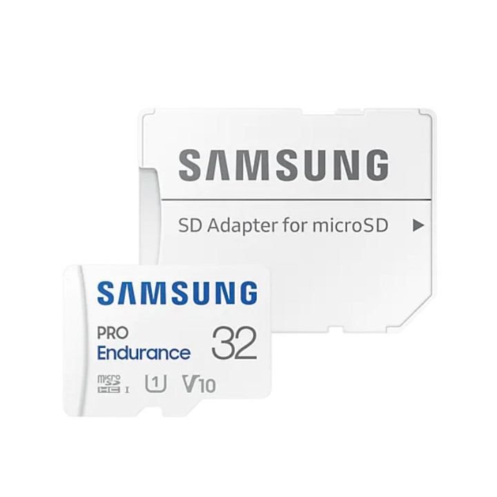 SD карта Samsung 32GB micro SD PRO Endurance, Adapter, Class10, Waterproof, Magnet-proof, Temperature-proof, X-ray-proof, Read 100 MB/s - Write 30 MB/s - MB-MJ32KA/EU