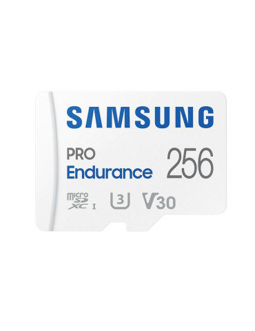 SD карта Samsung 256GB micro SD PRO Endurance, Adapter, Class10, Waterproof, Magnet-proof, Temperature-proof, X-ray-proof, Read 100 MB/s - Write 40 MB/s - MB-MJ256KA/EU