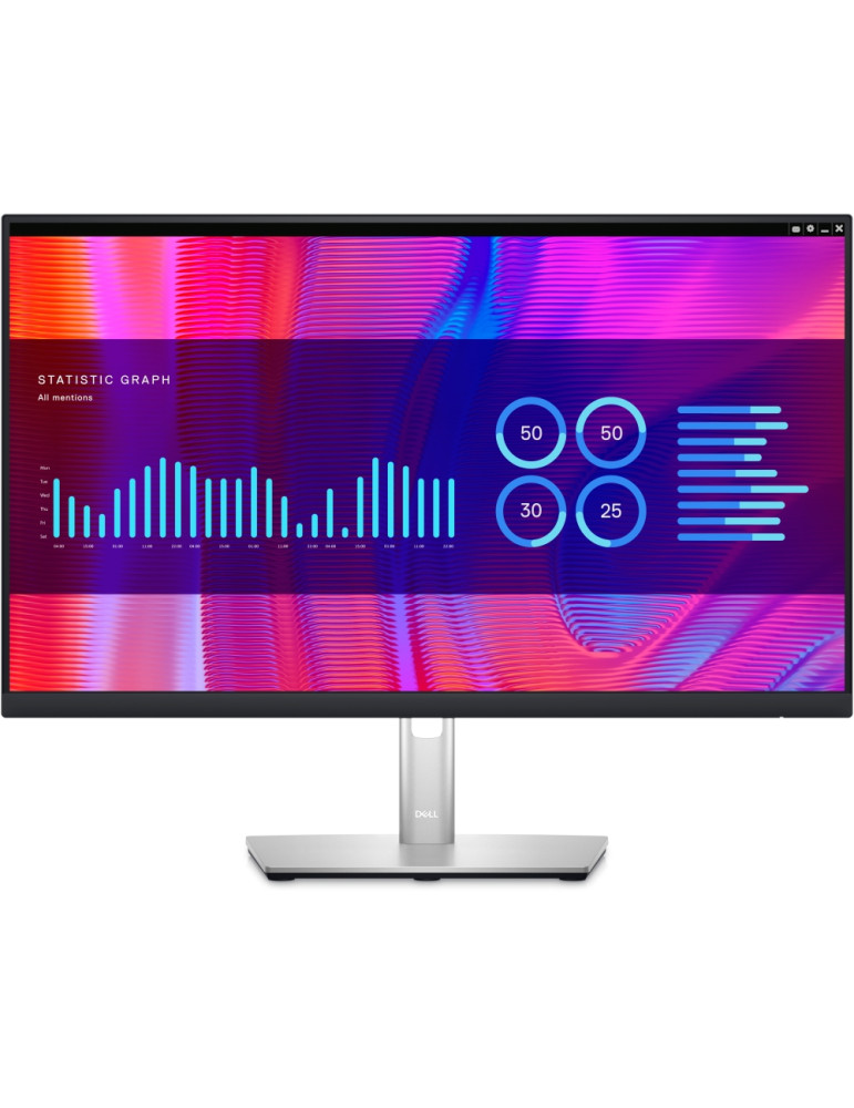 Монитор Dell P2423DE, 23.8" Wide LED AG IPS Panel, 5ms, 2560x1440, 99% Srgb, HDMI, DP, USB-C hub, USB 3.2 Gen 1, RJ-45, ComfortView, Black - P2423DE