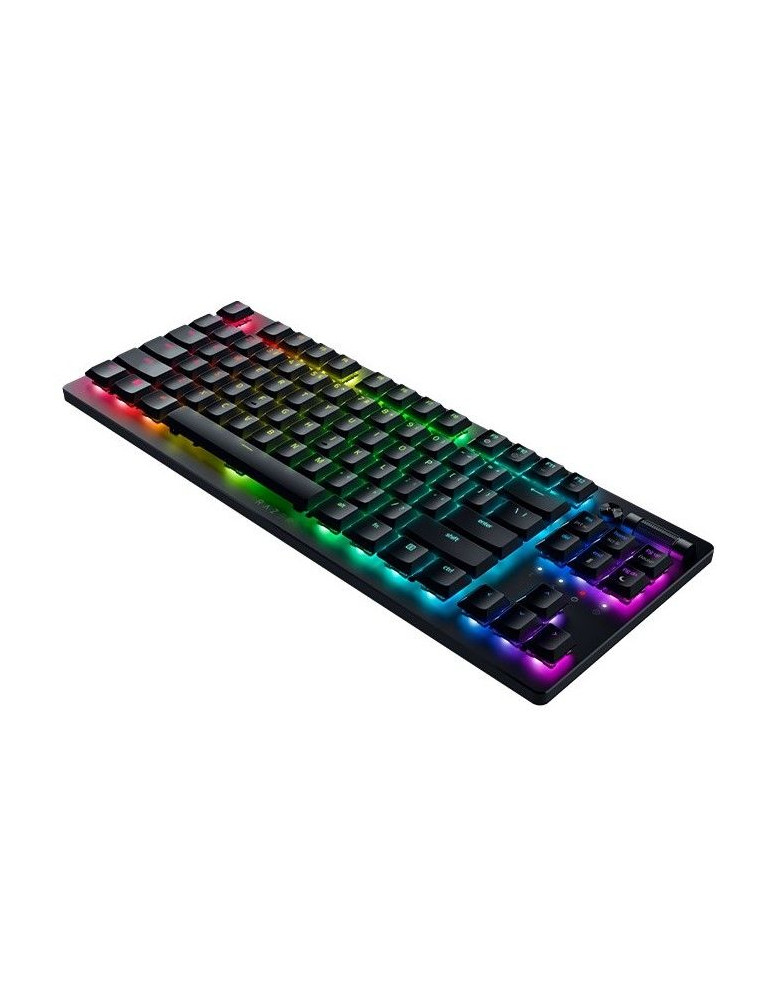Безжична геймърска нископрофилна клавиатура Razer DeathStalker V2 Pro Tenkeyless,  Optical, Linear Red Switch, US Layout - RZ03-04370100-R3M1