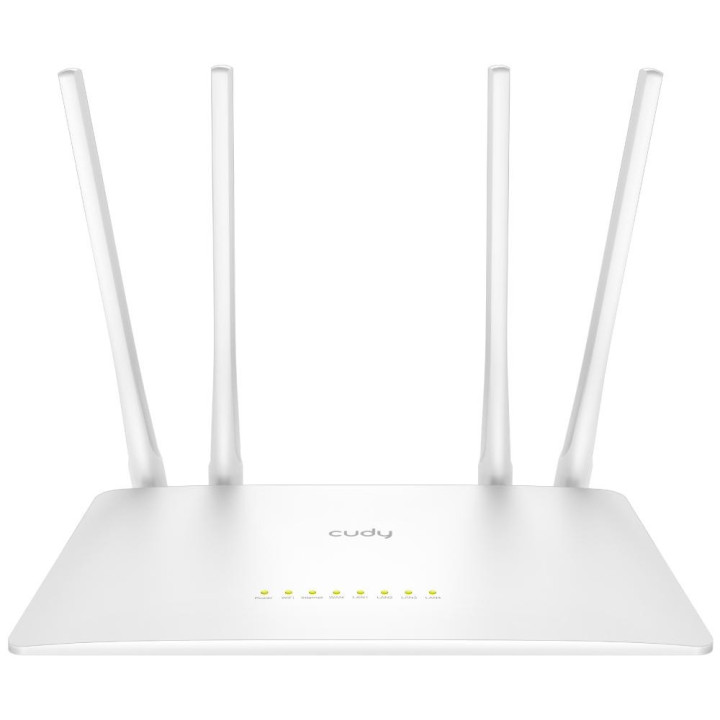 Безжичен рутер Cudy WR1200, 2.4/5 GHz, 300 - 867 Mbps, 10/100