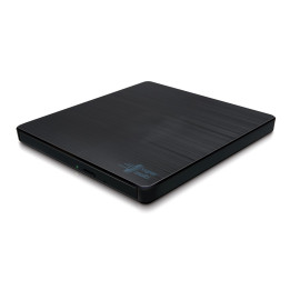 Външно оптично устройство Hitachi-LG GP60 USB3.0 CD/DVD Slim, черен - GP60NB60.AUAE12B