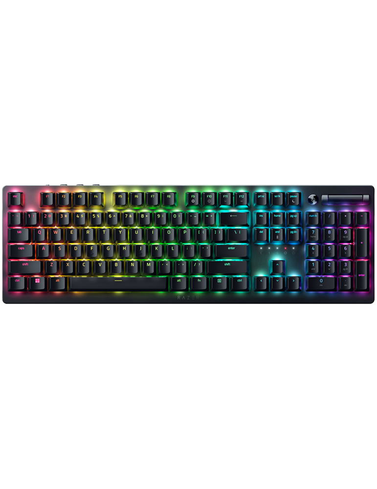 Безжична механична геймърска клавиатура Razer DeathStalker V2 Pro, Linear Optical Switch - US, Low-Profile, RGB Optical - RZ03-04360100-R3M1