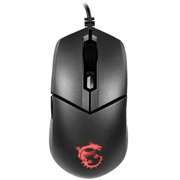 Геймърска мишка MSI CLUTCH GM11 Gaming Mouse, 89g, PixArt PMW-3325 Optical Sensor, 5000 DPI, RGB, OMRON Swtiches Rated for 10 Million Clicks, 6 Programmable Buttons