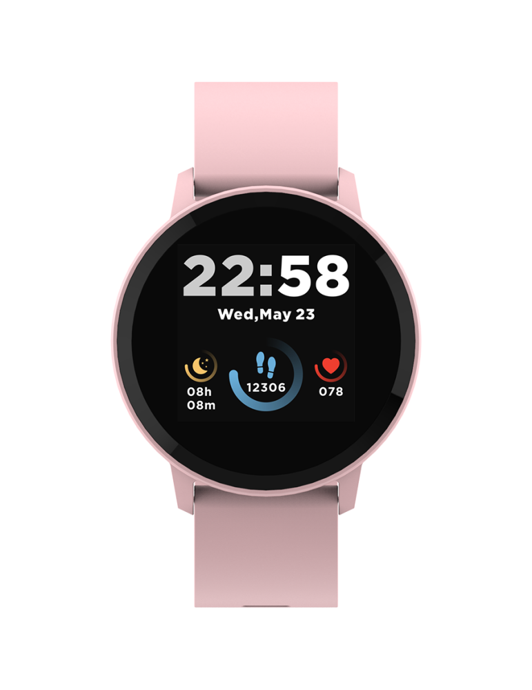 Смарт часовник Canyon CNS-SW63PP, 1.3"(3.30 cm) TFT дисплей, до 4 дни време на работа, Bluetooth 5.0, IP68, съвместим с Android 6.0+, iOS 12.0+, розов - CNS-SW63PP