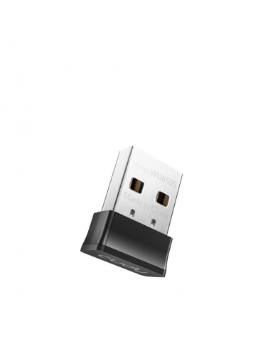 Безжичен нано адаптер Cudy WU650S, USB 2.0, 2.4/5 Ghz, Вградена антена 2dBi