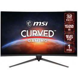 Монитор MSI Optix AG321CR Curved Gaming Monitor, 31.5" 165Hz, FHD, VA AG, 1ms, FreeSync Premium, Mystic Light, DP, HDMI, Earphone out