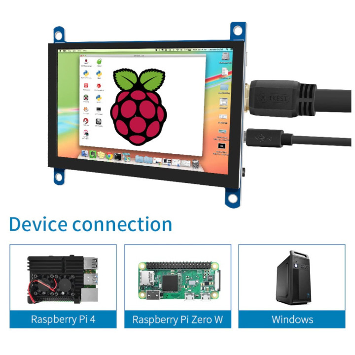 Информационен дисплей 5" 800*480 USB