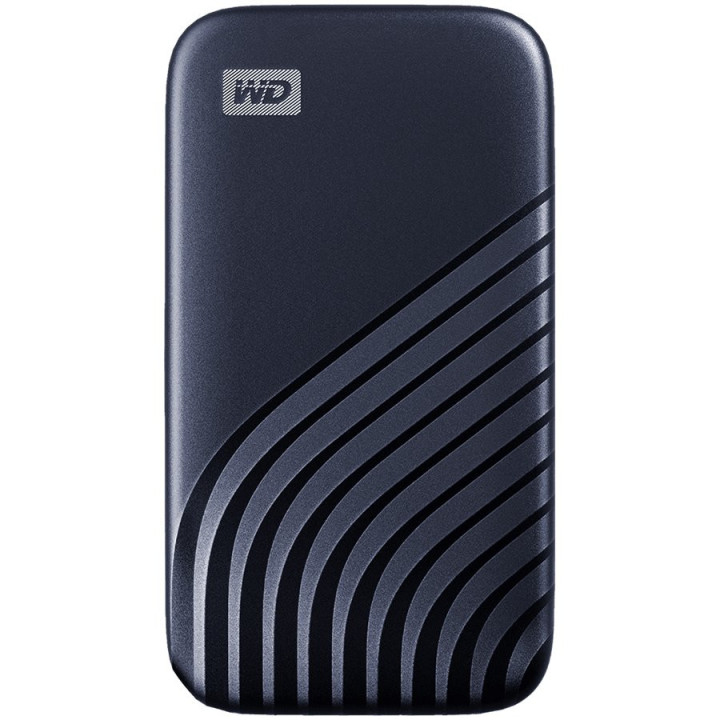 Външен SSD диск WD My Passport 1TB USB 3.2, Midnight Blue, 1050MB/s Read, 1000MB/s Write, PC & Mac Compatiable - WDBAGF0010BBL-WESN