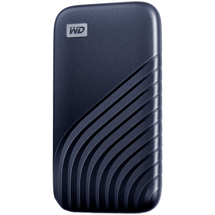 Външен SSD диск WD My Passport 2TB USB 3.2, Midnight Blue, 1050MB/s Read, 1000MB/s Write, PC & Mac Compatiable - WDBAGF0020BBL-WESN