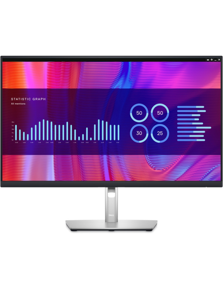 Монитор Dell P2723DE 27" Wide LED AG IPS, 5ms, 2560x1440, 99% Srgb, HDMI, DP, USB-C hub, USB 3.2, RJ45, ComfortView, Black - P2723DE