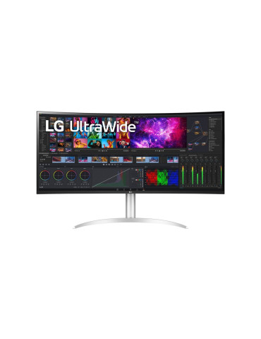 Монитор LG 40WP95C-W, 39.7" 21:9 Curved UltraWide 5K2K Nano IPS AG, 5ms, DCI-P3 98%, AMD FreeSync, USB 3.0, Thdbt4, Type-C, HDMI, DB, колонки, Tiltan - 40WP95C-W