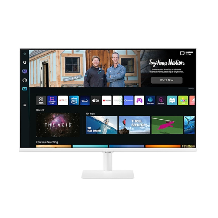 Монитор Samsung 32BM501 32" VA SMART, 60Hz, 4ms, FHD, Eye Saver, Auto Source Switch+, Bluetooth, WiFi 5, 2xUSB, 2xHDMI 1.4, Speakers, бял - LS32BM501EUXEN