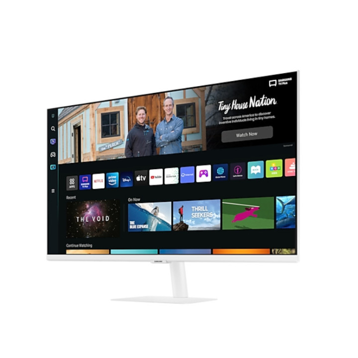 Монитор Samsung 32BM501 32" VA SMART, 60Hz, 4ms, FHD, Eye Saver, Auto Source Switch+, Bluetooth, WiFi 5, 2xUSB, 2xHDMI 1.4, Speakers, бял - LS32BM501EUXEN