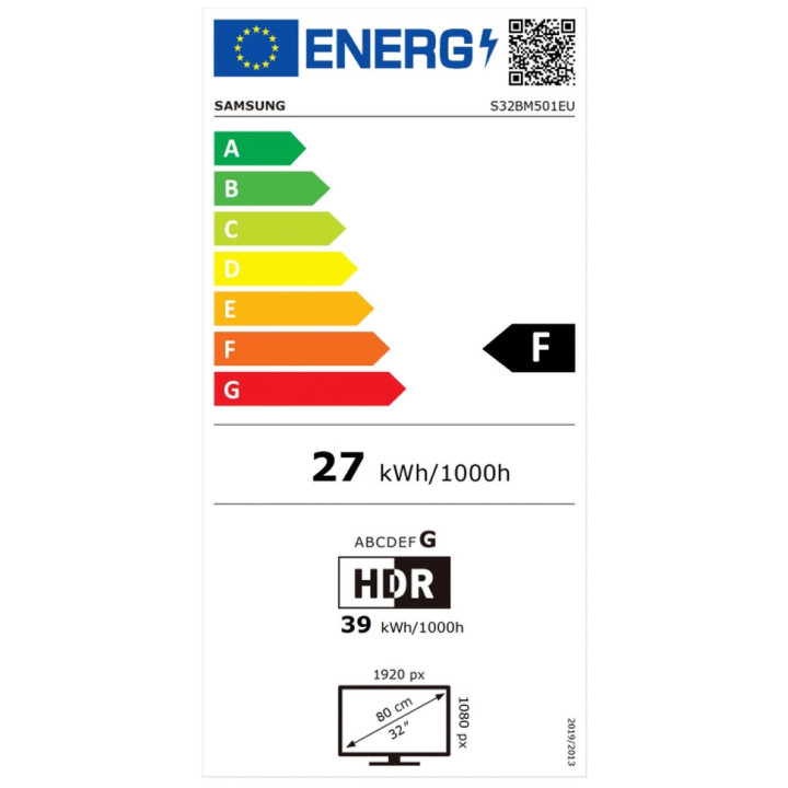Монитор Samsung 32BM501 32" VA SMART, 60Hz, 4ms, FHD, Eye Saver, Auto Source Switch+, Bluetooth, WiFi 5, 2xUSB, 2xHDMI 1.4, Speakers, бял - LS32BM501EUXEN