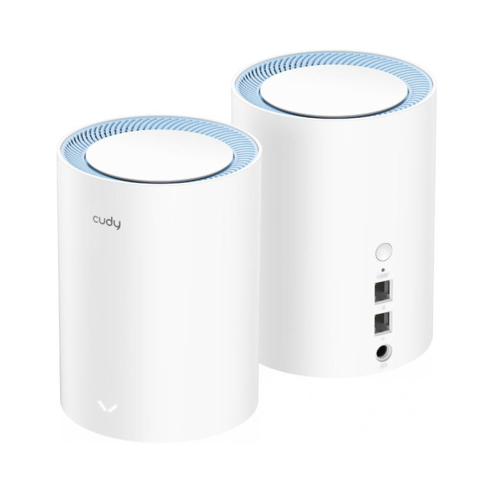 Комплект безжични рутери 2бр Cudy M1200 2, AC1200 Dual Band, 2.4/5 GHz, 300 -  867 Mbps