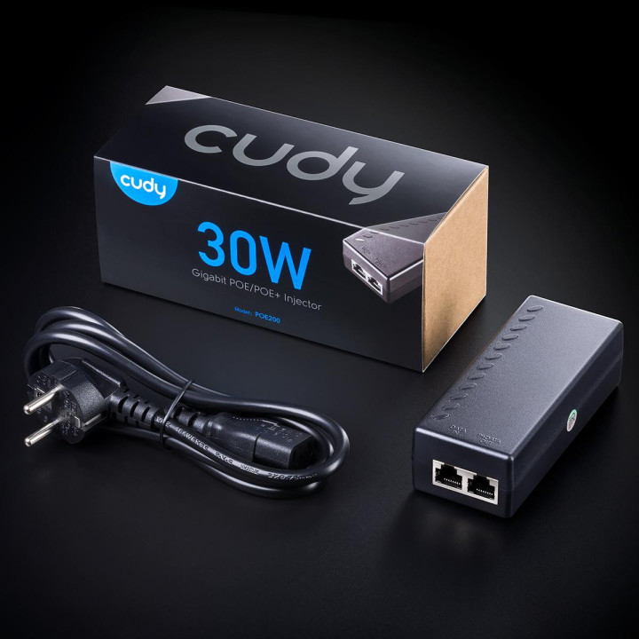 PoE инжектор Cudy POE200, Gigabit PoE /PoE, 30W