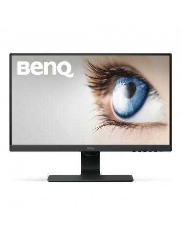 Монитор BenQ GW2480E, 23.8" IPS, 5ms, FHD, Stylish Eye Care, 250cd/m2, VGA, HDMI, DP, Speakers, Black - 9H.LHELA.CPE